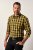 JP1880 Checked Shirt Long Sleeve Kent Collar Curry - Chemises - Chemises Grandes Tailles Hommes