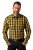 JP1880 Checked Shirt Long Sleeve Kent Collar Curry - Chemises - Chemises Grandes Tailles Hommes