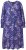 Ulla Popken 841873 Robe mi-longue fleurie Bleu marine - Robes midi - Robes midi grande taille