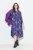 Ulla Popken 841873 Robe mi-longue fleurie Bleu marine - Robes midi - Robes midi grande taille