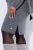 Ulla Popken 841941 Robe en maille à manches longues Gris chiné - Robes en maille - 