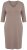 Ulla Popken 841952 Robe sweat à col V Marron clair - Robes - Robes pour toutes les tailles