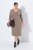 Ulla Popken 841952 Robe sweat à col V Marron clair - Robes - Robes pour toutes les tailles