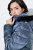 Ulla Popken 842013 Veste matelassée Bleu denim - Vestes - Vestes femme grande taille