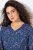 Ulla Popken 842153 Robe mi-longue imprimée Pétrole - Robes midi - Robes midi grande taille