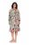Ulla Popken 842471 Robe trapèze à manches 3/4 Champagne - Robes - Robes pour toutes les tailles