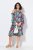 Ulla Popken 842471 Robe mi-longue imprimée Bleu marine - Robes midi - Robes midi grande taille