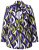 Ulla Popken 842680 Blazer imprimé en jersey punto di Roma Bleu marine - Blazers - Blazers grande taille pour femme