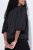Ulla Popken 842712 Blazer court à nouer à manches volantées Noir - Blazers - Blazers grande taille pour femme