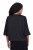 Ulla Popken 842712 Blazer court à nouer à manches volantées Noir - Blazers - Blazers grande taille pour femme