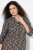 Ulla Popken 842936 Robe rayée à manches 3/4 Bleu marine - Robes de soirée - Robes de soirée grande taille
