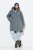 Ulla Popken 842951 Manteau technique HYPRAR imperméable à capuche Gris foncé chiné - Manteaux - Manteaux femme grande taille