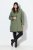 Ulla Popken 842951 Manteau technique HYPRAR imperméable à capuche Vert-de-gris - Manteaux - Manteaux femme grande taille
