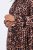 Ulla Popken 842979 Robe à imprimé animal Marron - Robes midi - Robes midi grande taille