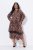 Ulla Popken 842979 Robe à imprimé animal Marron - Robes midi - Robes midi grande taille