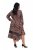 Ulla Popken 842979 Robe à imprimé animal Marron - Robes midi - Robes midi grande taille