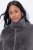 Ulla Popken 843003 Manteau en fausse fourrure à col montant Gris - Manteaux - Manteaux femme grande taille