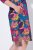 Ulla Popken 843180 Robe en jersey fleurie Pétrole - Robes - Robes pour toutes les tailles