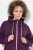 Ulla Popken 843186 Veste softshell déperlante à réflecteurs Bordeaux - Vestes - Vestes femme grande taille