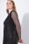 Ulla Popken 843232 Robe à sequins Gris - Robes de soirée - Robes de soirée grande taille