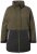 Ulla Popken 843480 Manteau technique HYPRAR bicolore à capuche Vert olive - Manteaux - Manteaux femme grande taille