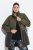 Ulla Popken 843480 Manteau technique HYPRAR bicolore à capuche Vert olive - Manteaux - Manteaux femme grande taille