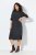 Ulla Popken 843592 Robe à manches longues Anthracite - Robes en maille - 