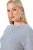 Ulla Popken 843999 Robe à manches 3/4 Gris chiné - Robes - Robes pour toutes les tailles