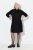 Ulla Popken 844233 Robe en maille à manches longues Noir - Robes en maille - 