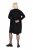 Ulla Popken 844233 Robe en maille à manches longues Noir - Robes en maille - 
