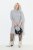 Ulla Popken 844233 Robe en maille à manches longues et col roulé Gris chiné - Robes en maille - 