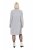Ulla Popken 844233 Robe en maille à manches longues et col roulé Gris chiné - Robes en maille - 