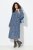 Ulla Popken 844594 Robe mi-longue fleurie Bleu marine - Robes midi - Robes midi grande taille