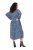 Ulla Popken 844594 Robe mi-longue fleurie Bleu marine - Robes midi - Robes midi grande taille