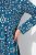 Ulla Popken 844722 Robe sweat imprimée Pétrole - Robes sweat - 
