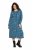 Ulla Popken 844722 Robe sweat imprimée Pétrole - Robes sweat - 