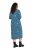 Ulla Popken 844722 Robe sweat imprimée Pétrole - Robes sweat - 