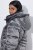 Ulla Popken 844764 Manteau matelassé HYPRAR à reflets métallisés Anthracite - Manteaux - Manteaux femme grande taille