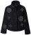 Ulla Popken 844839 Veste courte brodée de flocons Bleu marine - Vestes - Vestes femme grande taille