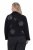 Ulla Popken 844839 Veste courte brodée de flocons Bleu marine - Vestes - Vestes femme grande taille