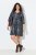 Ulla Popken 844945 Robe en jersey imprimée Noir - Robes en jersey - 