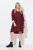 Ulla Popken 844945 Robe en jersey trapèze à col V Prune - Robes en jersey - 
