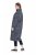 Ulla Popken 844993 Robe sweat imprimée Bleu marine - Robes sweat - 