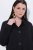 Ulla Popken 845026 Surchemise à texture zébrée Noir - Vestes - Vestes femme grande taille