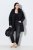 Ulla Popken 845111 Parka Noir - Manteaux - Manteaux femme grande taille