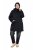 Ulla Popken 845111 Parka Noir - Manteaux - Manteaux femme grande taille