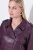Ulla Popken 845121 Veste biker en similicuir Prune - Vestes - Vestes femme grande taille