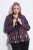 Ulla Popken 845121 Veste biker en similicuir Prune - Vestes - Vestes femme grande taille