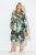 Ulla Popken 845122 Robe mi-longue imprimée à poches Turquoise - Robes midi - Robes midi grande taille