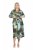 Ulla Popken 845122 Robe mi-longue imprimée à poches Turquoise - Robes midi - Robes midi grande taille